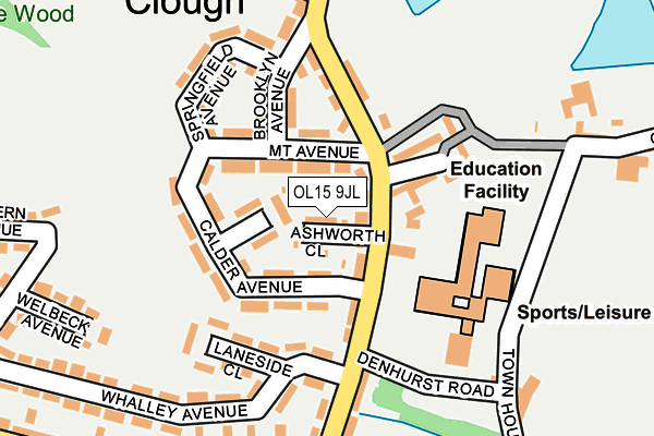 OL15 9JL map - OS OpenMap – Local (Ordnance Survey) OL15 9JL map - OS OpenMap – Local (Ordnance Survey)