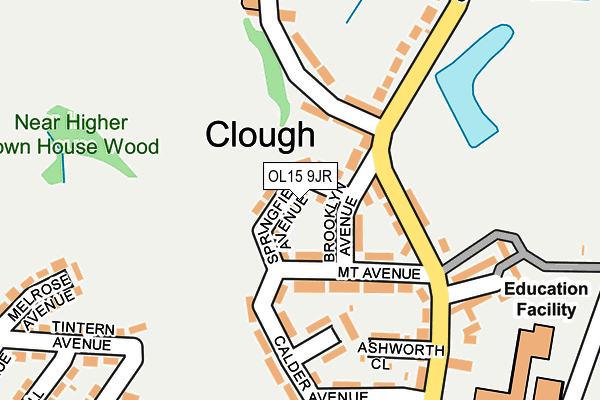 OL15 9JR map - OS OpenMap – Local (Ordnance Survey) OL15 9JR map - OS OpenMap – Local (Ordnance Survey)