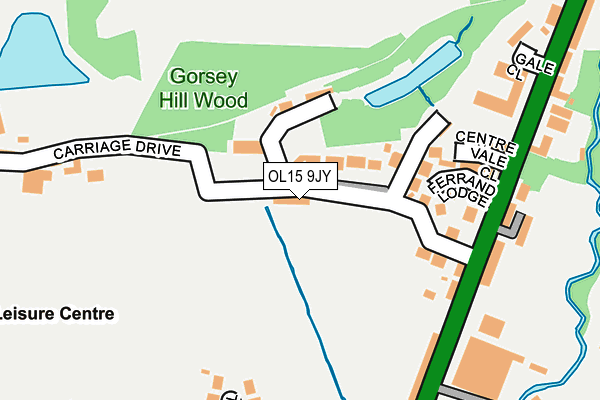OL15 9JY map - OS OpenMap – Local (Ordnance Survey) OL15 9JY map - OS OpenMap – Local (Ordnance Survey)