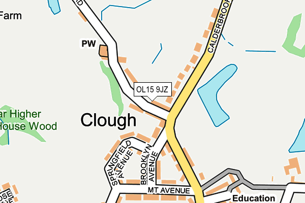OL15 9JZ map - OS OpenMap – Local (Ordnance Survey) OL15 9JZ map - OS OpenMap – Local (Ordnance Survey)