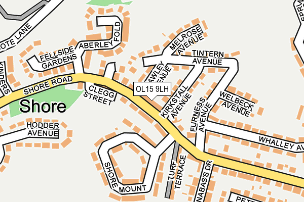 OL15 9LH map - OS OpenMap – Local (Ordnance Survey) OL15 9LH map - OS OpenMap – Local (Ordnance Survey)