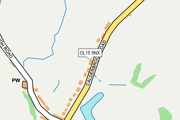 OL15 9NX map - OS OpenMap – Local (Ordnance Survey) OL15 9NX map - OS OpenMap – Local (Ordnance Survey)