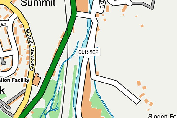 OL15 9QP map - OS OpenMap – Local (Ordnance Survey) OL15 9QP map - OS OpenMap – Local (Ordnance Survey)
