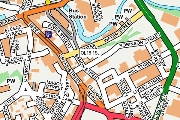 OL16 1SJ map - OS OpenMap – Local (Ordnance Survey) OL16 1SJ map - OS OpenMap – Local (Ordnance Survey)
