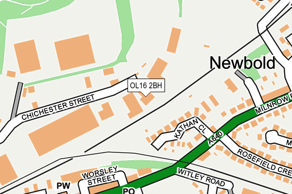 OL16 2BH map - OS OpenMap – Local (Ordnance Survey) OL16 2BH map - OS OpenMap – Local (Ordnance Survey)
