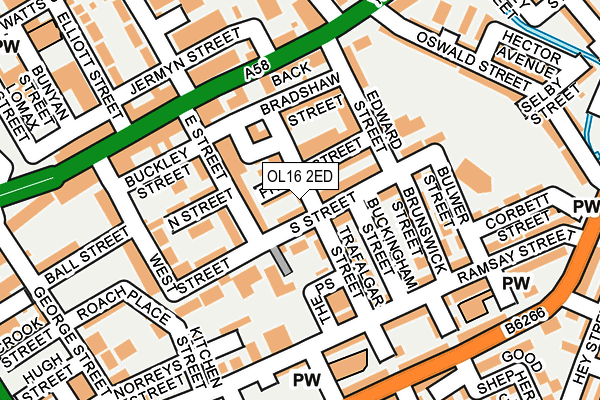 OL16 2ED map - OS OpenMap – Local (Ordnance Survey) OL16 2ED map - OS OpenMap – Local (Ordnance Survey)