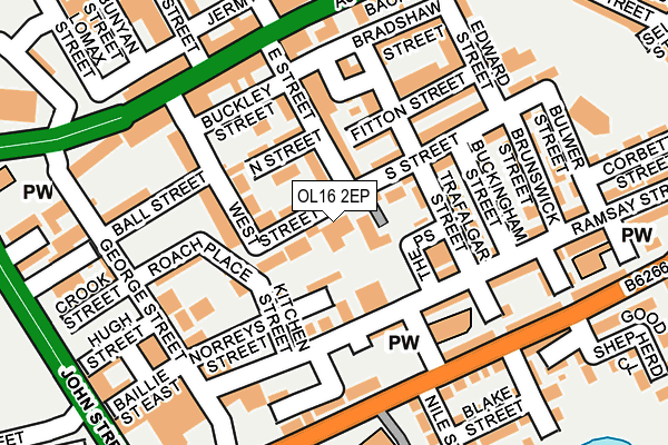 OL16 2EP map - OS OpenMap – Local (Ordnance Survey) OL16 2EP map - OS OpenMap – Local (Ordnance Survey)