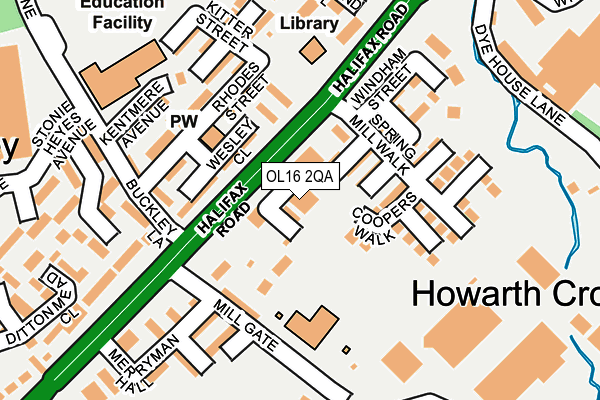 OL16 2QA map - OS OpenMap – Local (Ordnance Survey) OL16 2QA map - OS OpenMap – Local (Ordnance Survey)