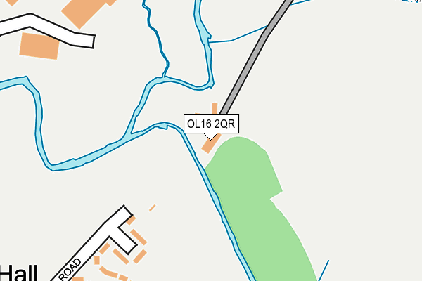 OL16 2QR map - OS OpenMap – Local (Ordnance Survey) OL16 2QR map - OS OpenMap – Local (Ordnance Survey)
