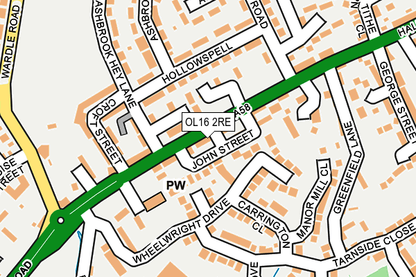OL16 2RE map - OS OpenMap – Local (Ordnance Survey) OL16 2RE map - OS OpenMap – Local (Ordnance Survey)