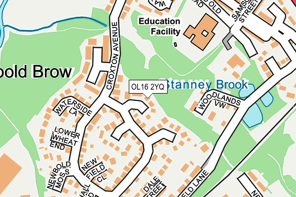 OL16 2YQ map - OS OpenMap – Local (Ordnance Survey) OL16 2YQ map - OS OpenMap – Local (Ordnance Survey)