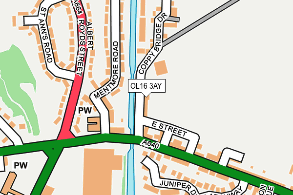 OL16 3AY map - OS OpenMap – Local (Ordnance Survey) OL16 3AY map - OS OpenMap – Local (Ordnance Survey)