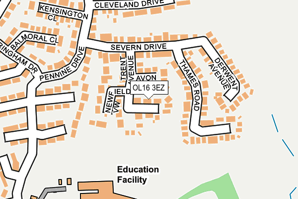 OL16 3EZ map - OS OpenMap – Local (Ordnance Survey) OL16 3EZ map - OS OpenMap – Local (Ordnance Survey)