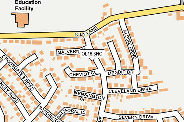 OL16 3HG map - OS OpenMap – Local (Ordnance Survey) OL16 3HG map - OS OpenMap – Local (Ordnance Survey)