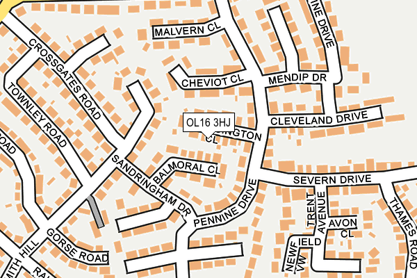 OL16 3HJ map - OS OpenMap – Local (Ordnance Survey) OL16 3HJ map - OS OpenMap – Local (Ordnance Survey)