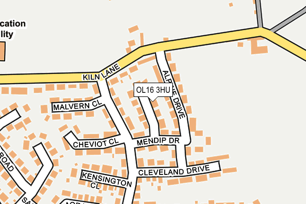 OL16 3HU map - OS OpenMap – Local (Ordnance Survey) OL16 3HU map - OS OpenMap – Local (Ordnance Survey)