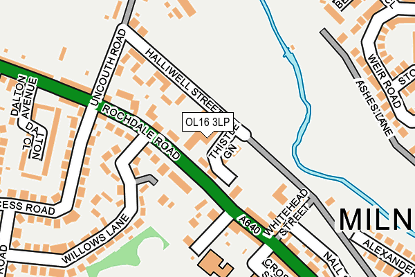 OL16 3LP map - OS OpenMap – Local (Ordnance Survey) OL16 3LP map - OS OpenMap – Local (Ordnance Survey)