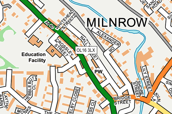 OL16 3LX map - OS OpenMap – Local (Ordnance Survey) OL16 3LX map - OS OpenMap – Local (Ordnance Survey)