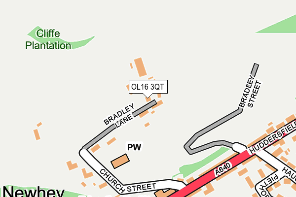 OL16 3QT map - OS OpenMap – Local (Ordnance Survey) OL16 3QT map - OS OpenMap – Local (Ordnance Survey)