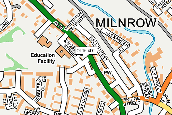 OL16 4DT map - OS OpenMap – Local (Ordnance Survey) OL16 4DT map - OS OpenMap – Local (Ordnance Survey)