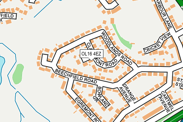 OL16 4EZ map - OS OpenMap – Local (Ordnance Survey) OL16 4EZ map - OS OpenMap – Local (Ordnance Survey)