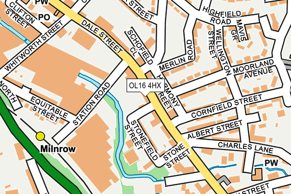 OL16 4HX map - OS OpenMap – Local (Ordnance Survey) OL16 4HX map - OS OpenMap – Local (Ordnance Survey)
