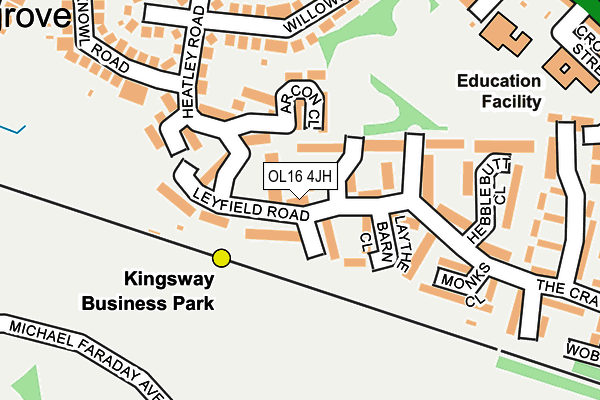 OL16 4JH map - OS OpenMap – Local (Ordnance Survey) OL16 4JH map - OS OpenMap – Local (Ordnance Survey)