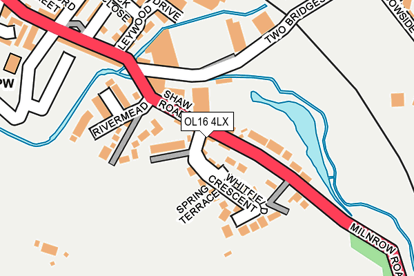 OL16 4LX map - OS OpenMap – Local (Ordnance Survey) OL16 4LX map - OS OpenMap – Local (Ordnance Survey)
