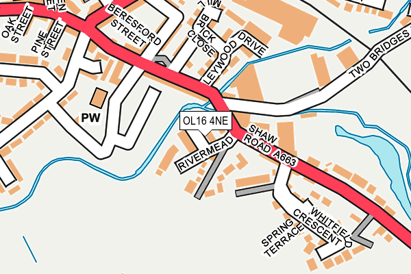 OL16 4NE map - OS OpenMap – Local (Ordnance Survey) OL16 4NE map - OS OpenMap – Local (Ordnance Survey)