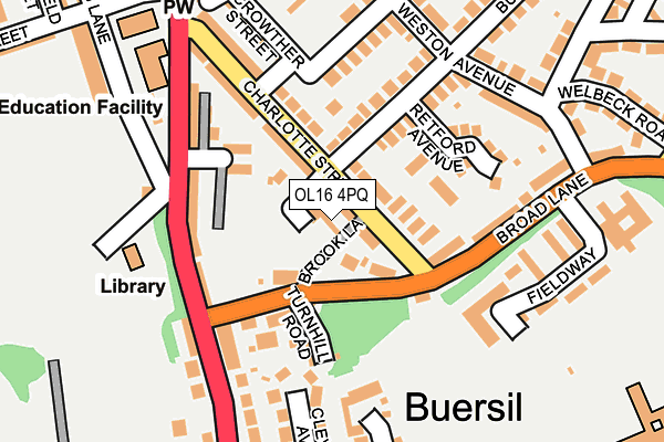 OL16 4PQ map - OS OpenMap – Local (Ordnance Survey) OL16 4PQ map - OS OpenMap – Local (Ordnance Survey)