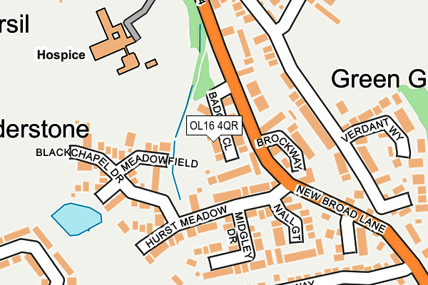 OL16 4QR map - OS OpenMap – Local (Ordnance Survey) OL16 4QR map - OS OpenMap – Local (Ordnance Survey)