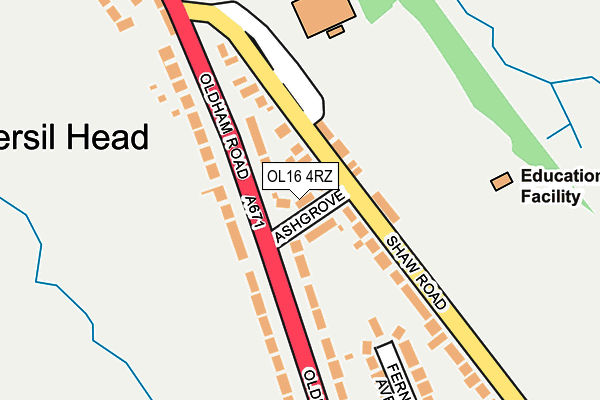 OL16 4RZ map - OS OpenMap – Local (Ordnance Survey) OL16 4RZ map - OS OpenMap – Local (Ordnance Survey)