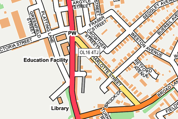 OL16 4TJ map - OS OpenMap – Local (Ordnance Survey) OL16 4TJ map - OS OpenMap – Local (Ordnance Survey)