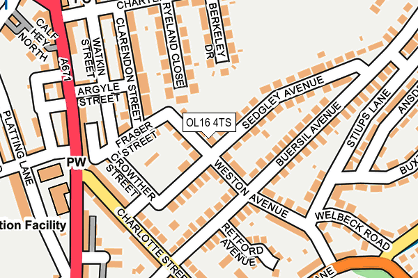 OL16 4TS map - OS OpenMap – Local (Ordnance Survey) OL16 4TS map - OS OpenMap – Local (Ordnance Survey)
