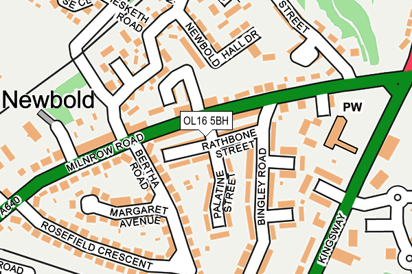 OL16 5BH map - OS OpenMap – Local (Ordnance Survey) OL16 5BH map - OS OpenMap – Local (Ordnance Survey)