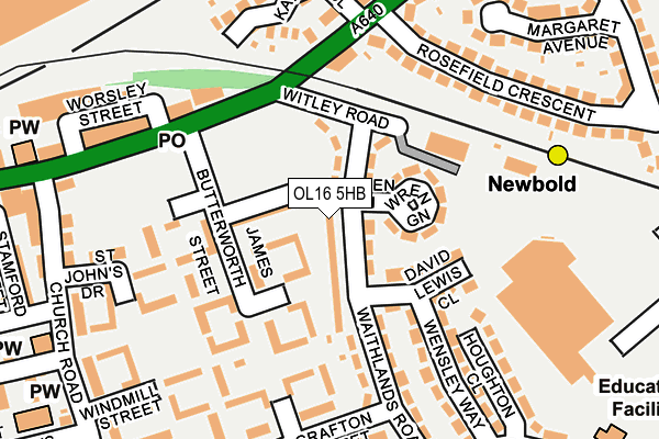 OL16 5HB map - OS OpenMap – Local (Ordnance Survey) OL16 5HB map - OS OpenMap – Local (Ordnance Survey)