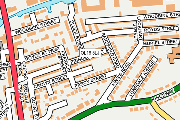 OL16 5LJ map - OS OpenMap – Local (Ordnance Survey) OL16 5LJ map - OS OpenMap – Local (Ordnance Survey)