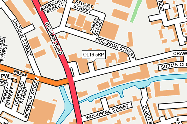 OL16 5RP map - OS OpenMap – Local (Ordnance Survey) OL16 5RP map - OS OpenMap – Local (Ordnance Survey)