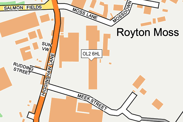 OL2 6HL map - OS OpenMap – Local (Ordnance Survey) OL2 6HL map - OS OpenMap – Local (Ordnance Survey)