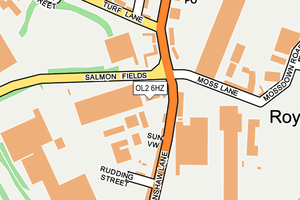 OL2 6HZ map - OS OpenMap – Local (Ordnance Survey) OL2 6HZ map - OS OpenMap – Local (Ordnance Survey)