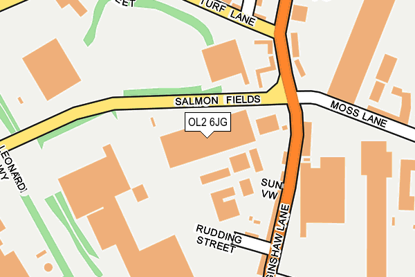 OL2 6JG map - OS OpenMap – Local (Ordnance Survey) OL2 6JG map - OS OpenMap – Local (Ordnance Survey)