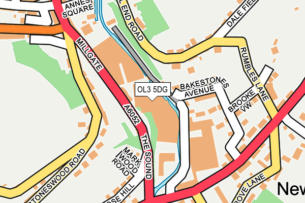OL3 5DG map - OS OpenMap – Local (Ordnance Survey) OL3 5DG map - OS OpenMap – Local (Ordnance Survey)