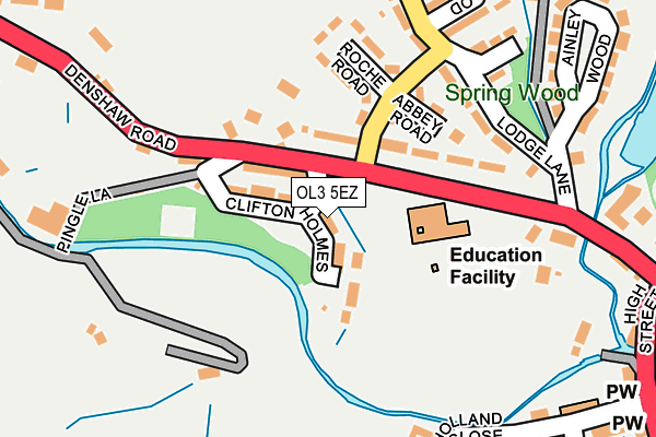 OL3 5EZ map - OS OpenMap – Local (Ordnance Survey) OL3 5EZ map - OS OpenMap – Local (Ordnance Survey)