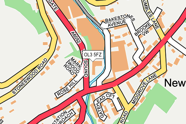 OL3 5FZ map - OS OpenMap – Local (Ordnance Survey) OL3 5FZ map - OS OpenMap – Local (Ordnance Survey)