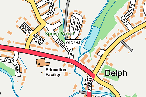 OL3 5HJ map - OS OpenMap – Local (Ordnance Survey) OL3 5HJ map - OS OpenMap – Local (Ordnance Survey)