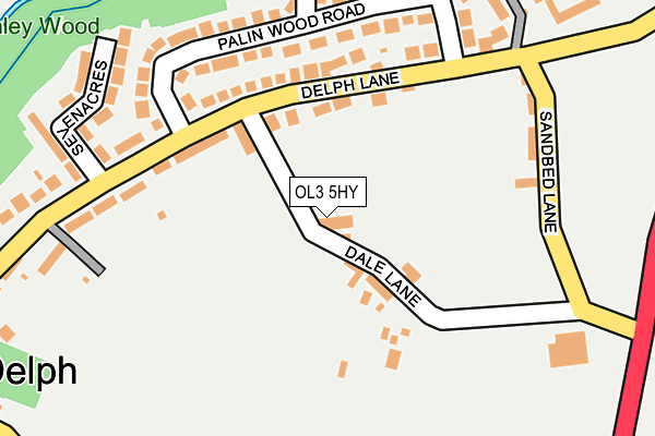 OL3 5HY map - OS OpenMap – Local (Ordnance Survey) OL3 5HY map - OS OpenMap – Local (Ordnance Survey)