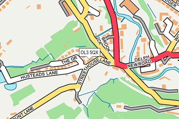 OL3 5QX map - OS OpenMap – Local (Ordnance Survey) OL3 5QX map - OS OpenMap – Local (Ordnance Survey)