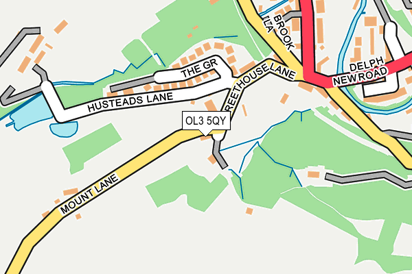 OL3 5QY map - OS OpenMap – Local (Ordnance Survey) OL3 5QY map - OS OpenMap – Local (Ordnance Survey)