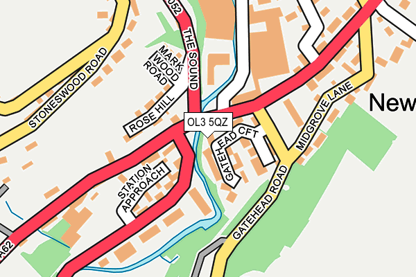 OL3 5QZ map - OS OpenMap – Local (Ordnance Survey) OL3 5QZ map - OS OpenMap – Local (Ordnance Survey)