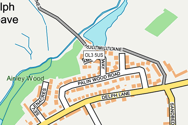 OL3 5US map - OS OpenMap – Local (Ordnance Survey) OL3 5US map - OS OpenMap – Local (Ordnance Survey)